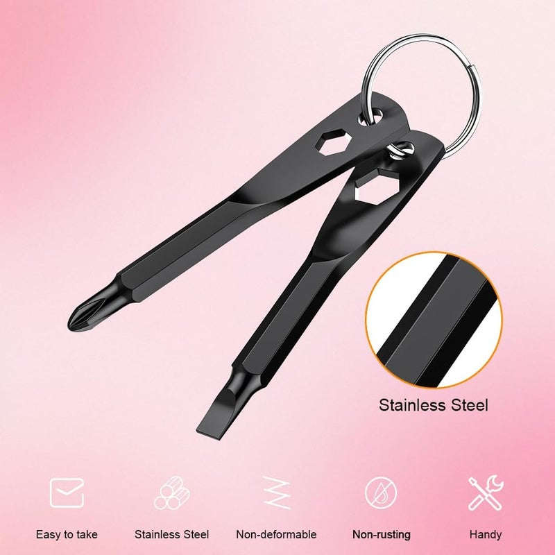 KUSONKEY Valentines Day Gifts for Him, Keychain Screwdriver Tool Gifts Stocking Stuffers for Men, 4-in-1 Screwdriver Bit with Phillips,Slotted and Hex Wrench Cool Gadgets for Him,Husband,Boyfriend,Dad - Image 5
